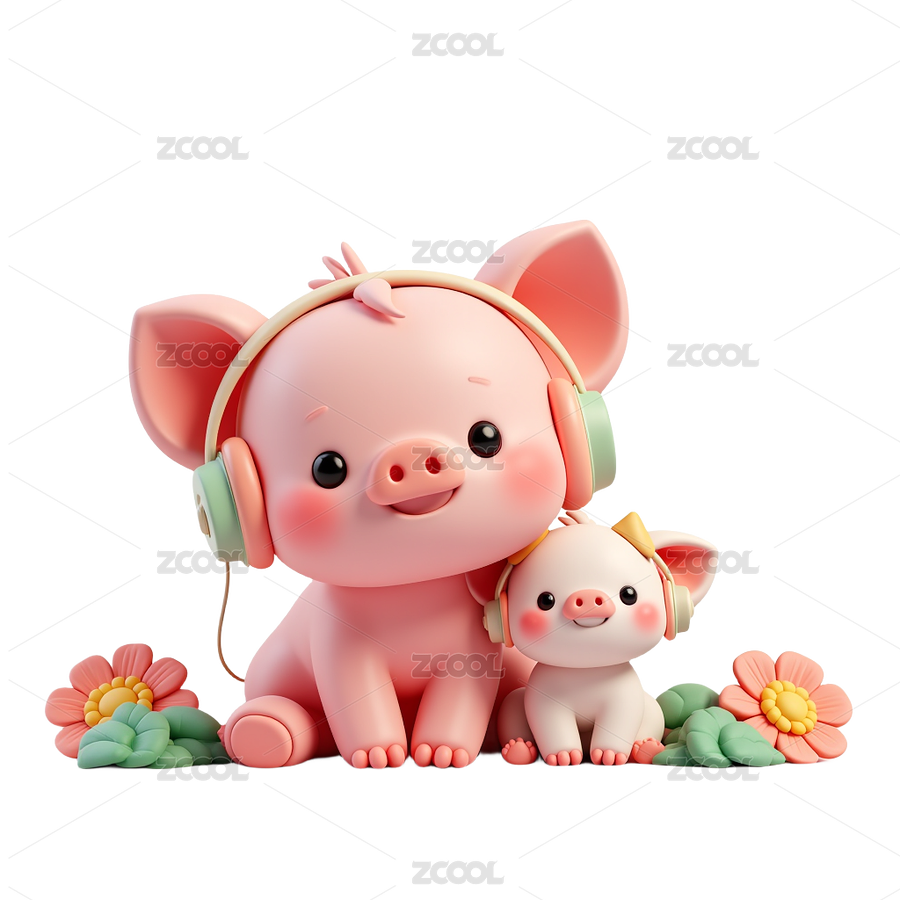 「愛」 520 情人節(jié) 七夕 大小豬豬（主預(yù)覽-9950235） - 未分類 - 站酷設(shè)計(jì)師孫無力原創(chuàng)素材 - 站酷ZCOOL