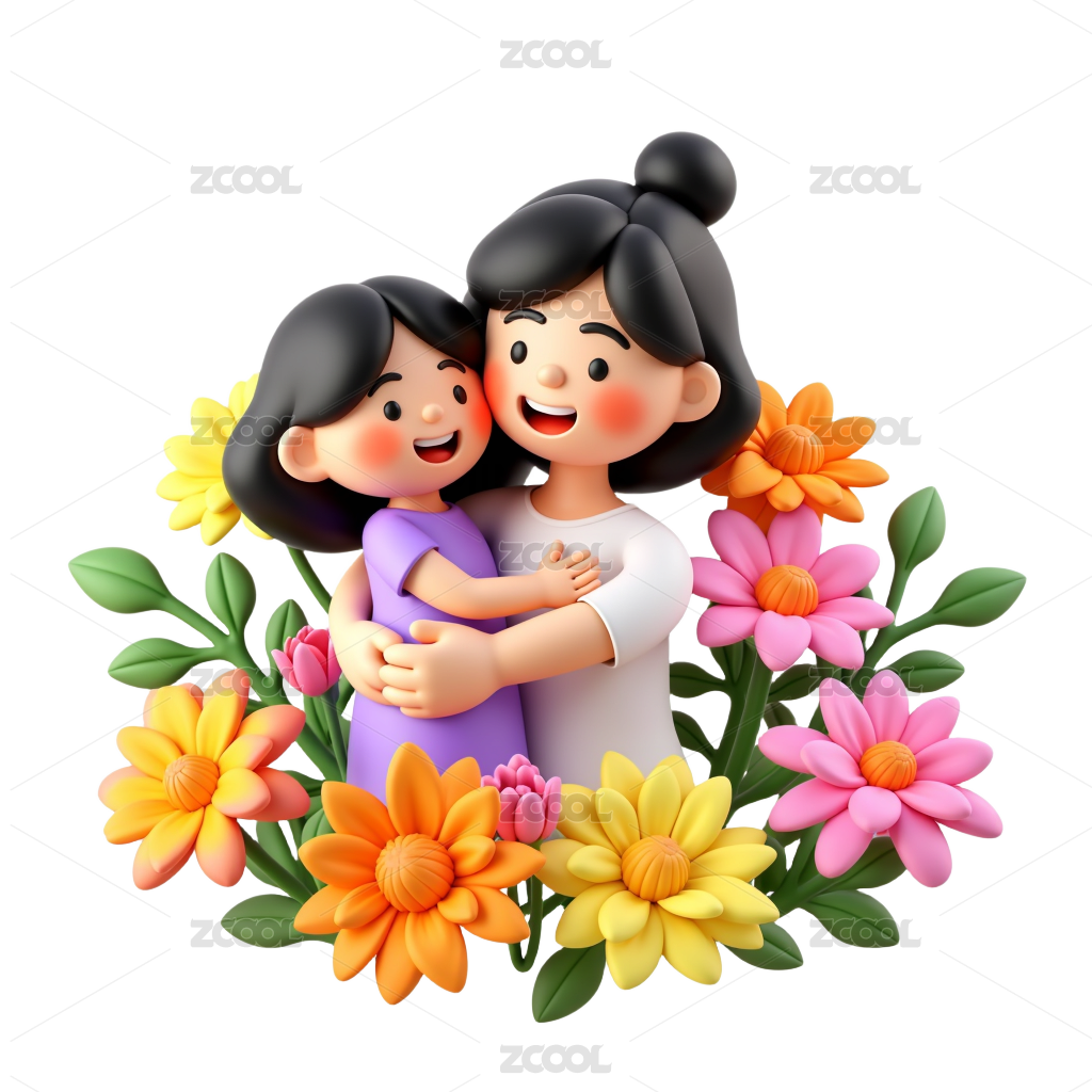 人物元素|母亲节(免抠素材)