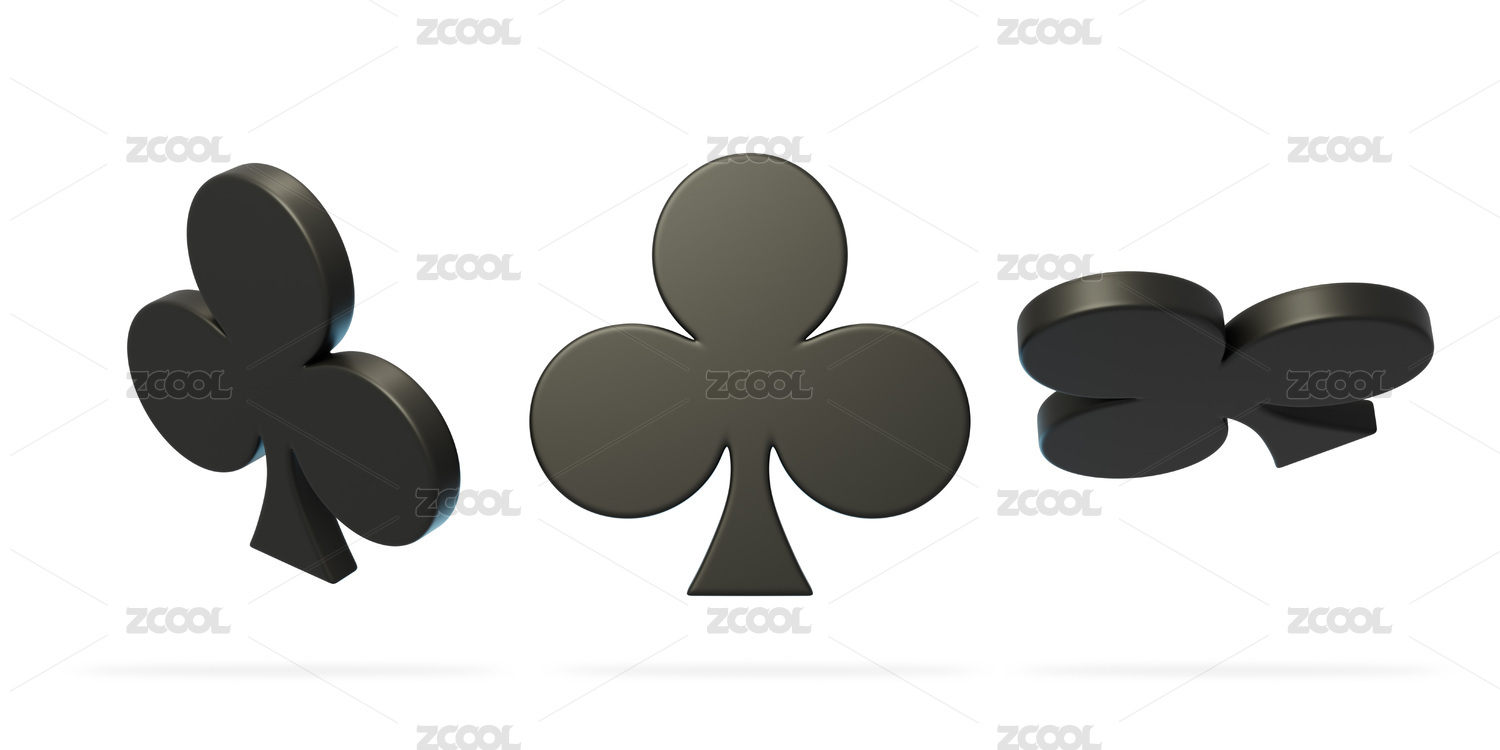 棋牌娱乐游戏花色点数梅花3D