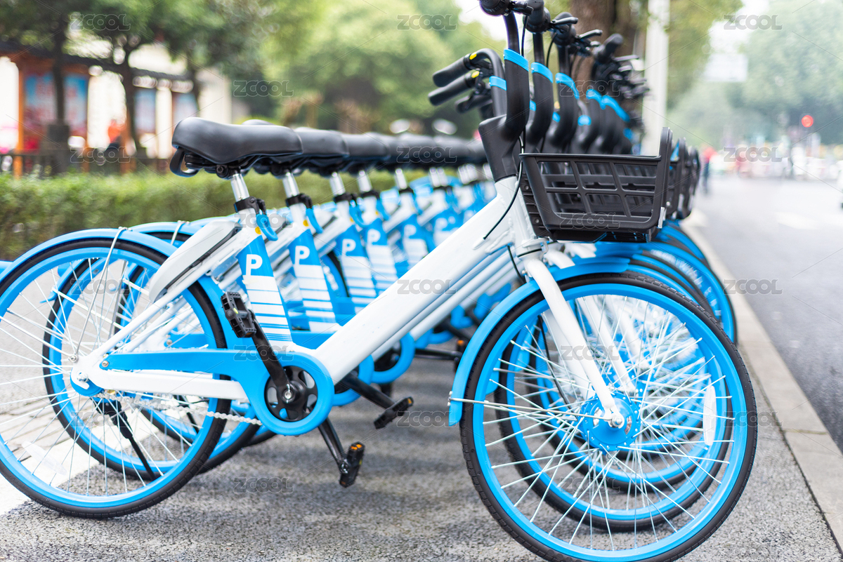 中国成都马路边停放的共享单车（主预览-6626028） - 未分类 - 站酷设计师KODY_KING原创素材 - 站酷ZCOOL