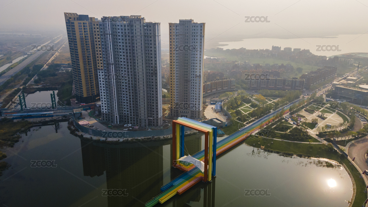 中國天津融創(chuàng)星耀五洲旅游度假區(qū)彩虹橋航拍圖（主預覽-7780014） - 未分類 - 站酷設計師吾攝吾影原創(chuàng)素材 - 站酷ZCOOL