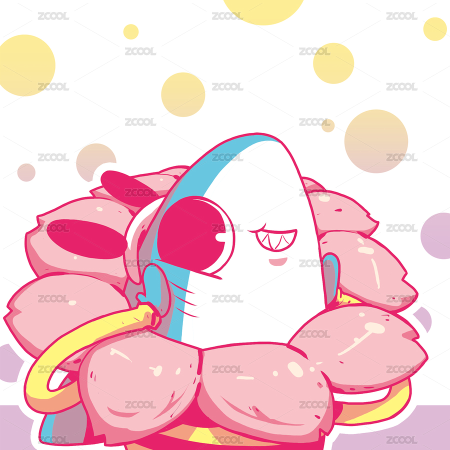 鮮花的鯊魚(yú)（主預(yù)覽-6974620） - 未分類 - 站酷設(shè)計(jì)師skysunnymq原創(chuàng)素材 - 站酷ZCOOL