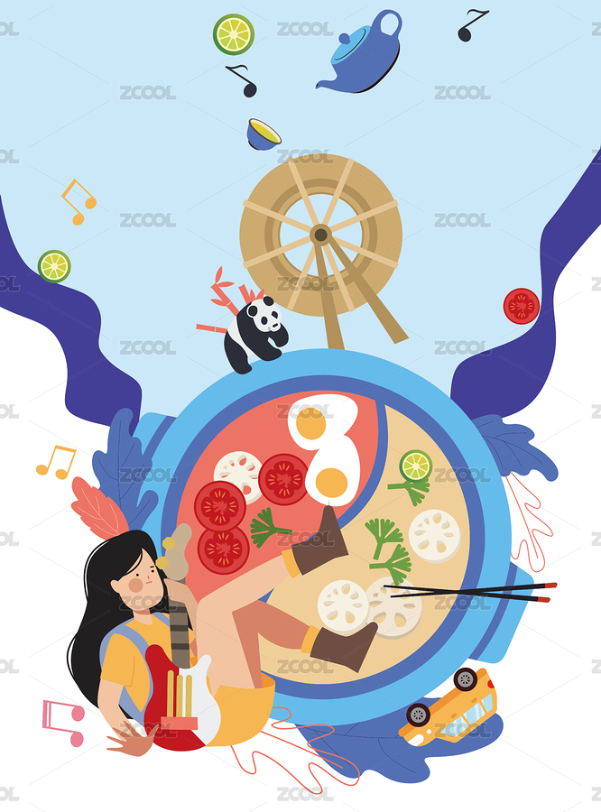 四川火锅（主预览-6111108） - 未分类 - 站酷设计师喵橘长好呀原创素材 - 站酷ZCOOL