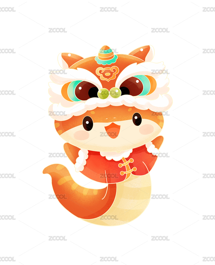 蛇年卡通形象插畫設(shè)計（主預(yù)覽-7694786） - 未分類 - 站酷設(shè)計師之一丶Design原創(chuàng)素材 - 站酷ZCOOL