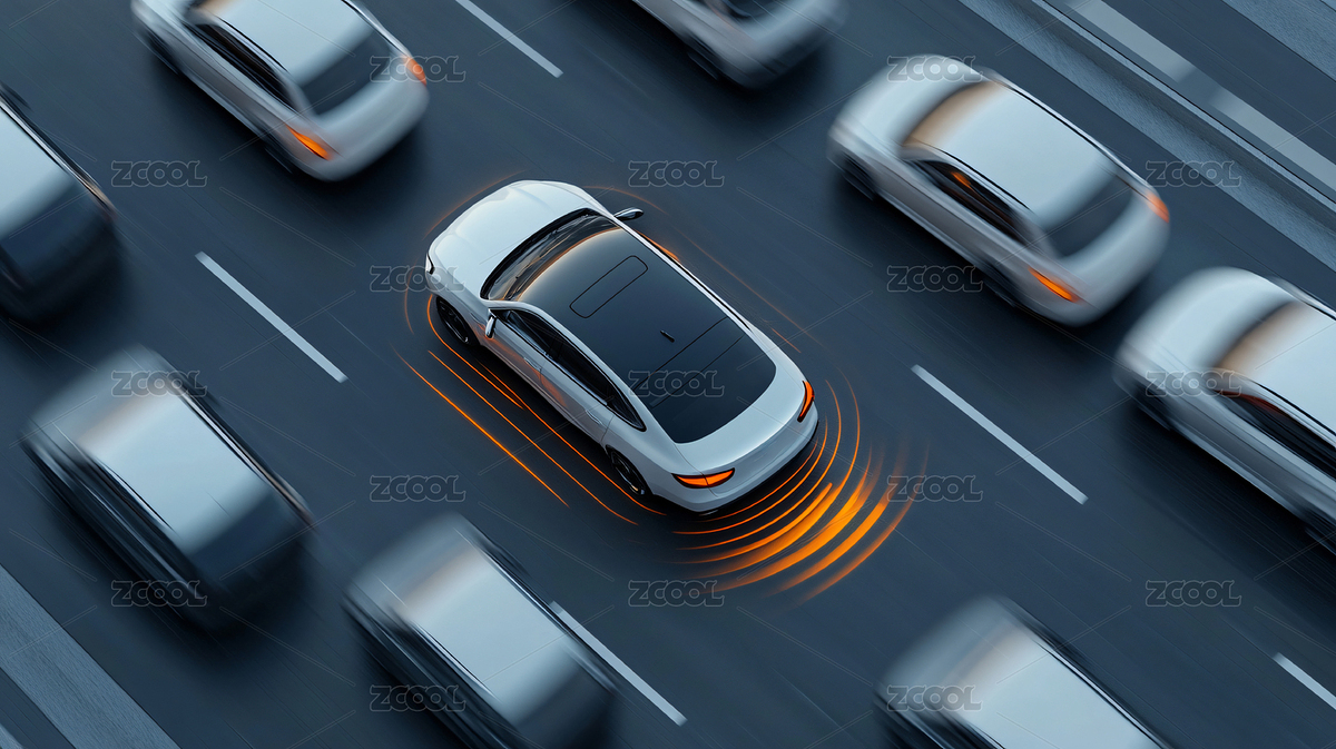 无人驾驶自动驾驶技术概念3D渲染（主预览-6714672） - 未分类 - 站酷设计师无敌的设计原创素材 - 站酷ZCOOL