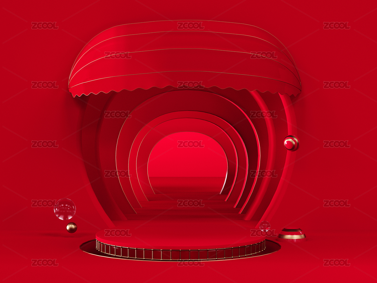 中國(guó)紅電商海報(bào)（主預(yù)覽-1535005） - 未分類 - 站酷設(shè)計(jì)師FanQIE2008原創(chuàng)素材 - 站酷ZCOOL