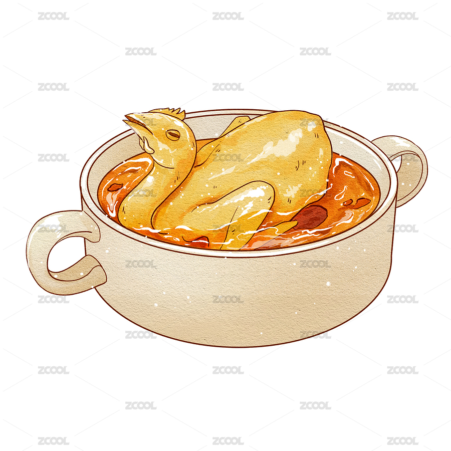 中國傳統(tǒng)美食-江蘇菜清燉雞孚（主預(yù)覽-8610689） - 未分類 - 站酷設(shè)計師見手青303原創(chuàng)素材 - 站酷ZCOOL