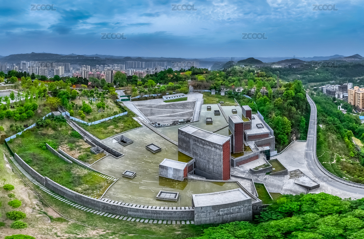 中国四川省巴中市南龛山景区红色博物馆建筑（主预览-11194058） - 未分类 - 站酷设计师赞赞尼原创素材 - 站酷ZCOOL