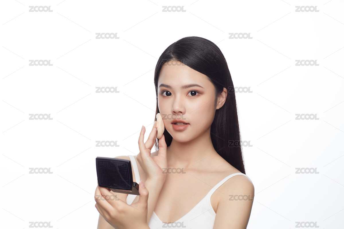 中國東方亞洲女性化妝涂粉底（主預(yù)覽-8279519） - 未分類 - 站酷設(shè)計師武武武武武軒原創(chuàng)素材 - 站酷ZCOOL