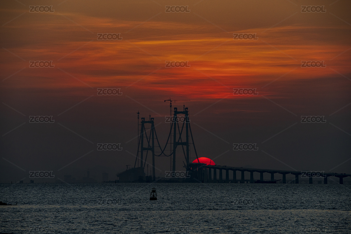 深中大橋落日（主預覽-9074684） - 未分類 - 站酷設計師pankphoto原創(chuàng)素材 - 站酷ZCOOL