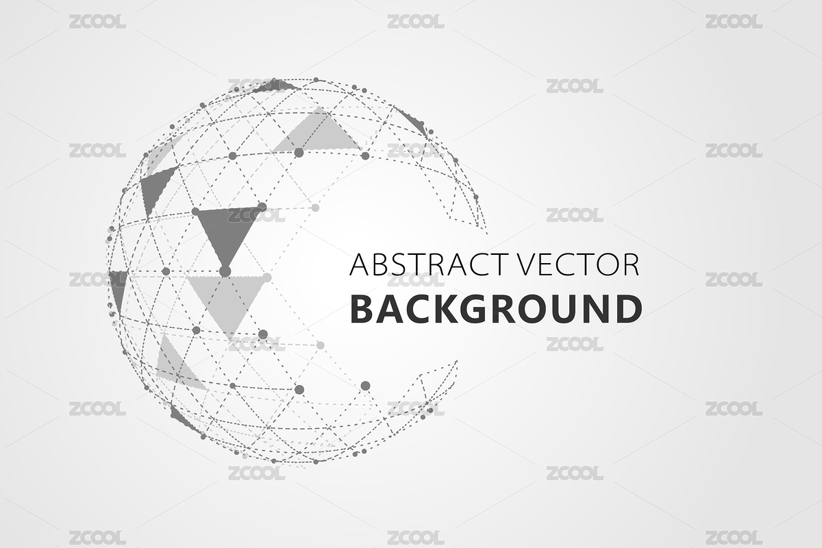 全球網(wǎng)格球體。抽象的幾何形狀與球形切斷三角形（主預(yù)覽-7688592） - 未分類 - 站酷設(shè)計師hqrloveq原創(chuàng)素材 - 站酷ZCOOL