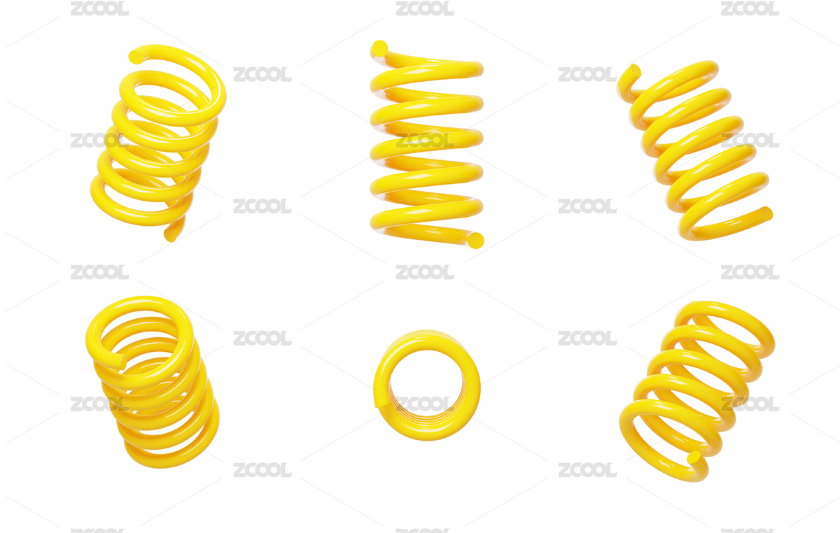 輔助襯托元素點綴彈簧素材3D（主預(yù)覽-5858075） - 未分類 - 站酷設(shè)計師Miruis原創(chuàng)素材 - 站酷ZCOOL