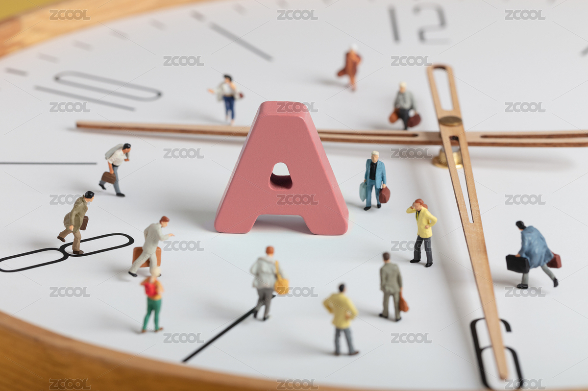 微縮創(chuàng)意9點(diǎn)30跑步入場(chǎng)的A股投資者（主預(yù)覽-8951086） - 未分類 - 站酷設(shè)計(jì)師黑白湊原創(chuàng)素材 - 站酷ZCOOL