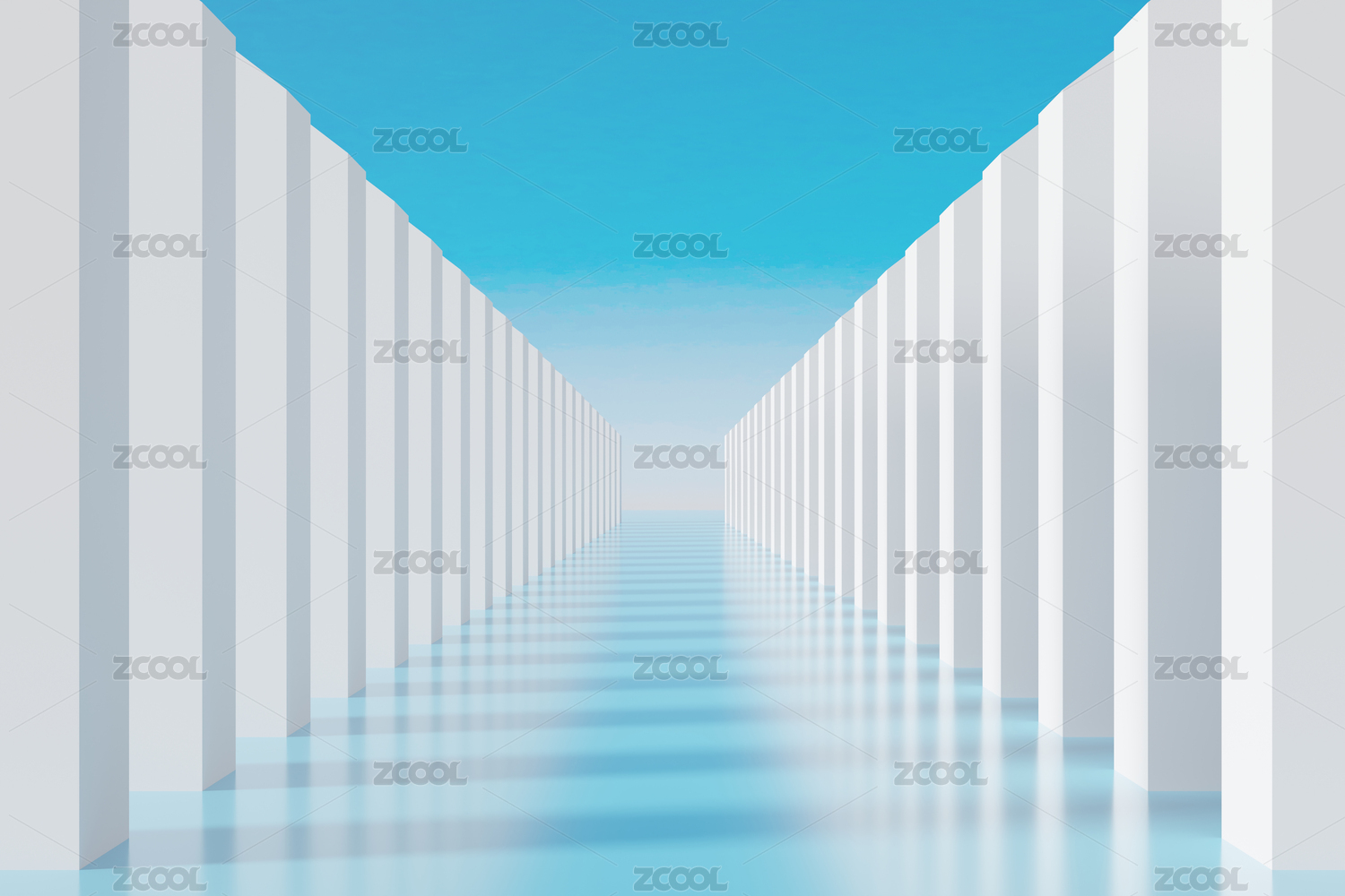 3D空间几何延伸背景