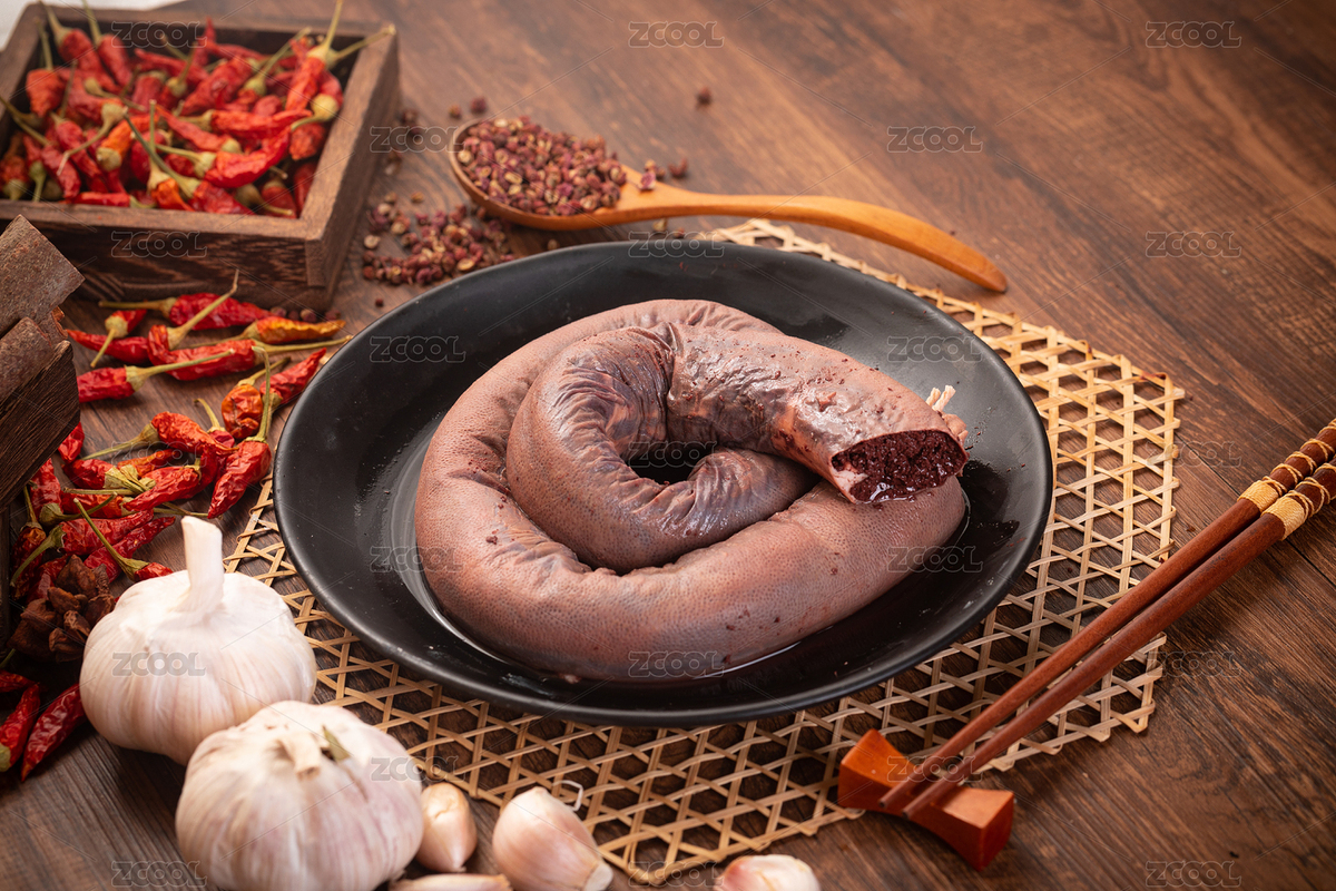 黑色盤子中的傳統(tǒng)美食血灌腸（主預覽-6475303） - 未分類 - 站酷設計師鐵棍山藥芝麻片原創(chuàng)素材 - 站酷ZCOOL