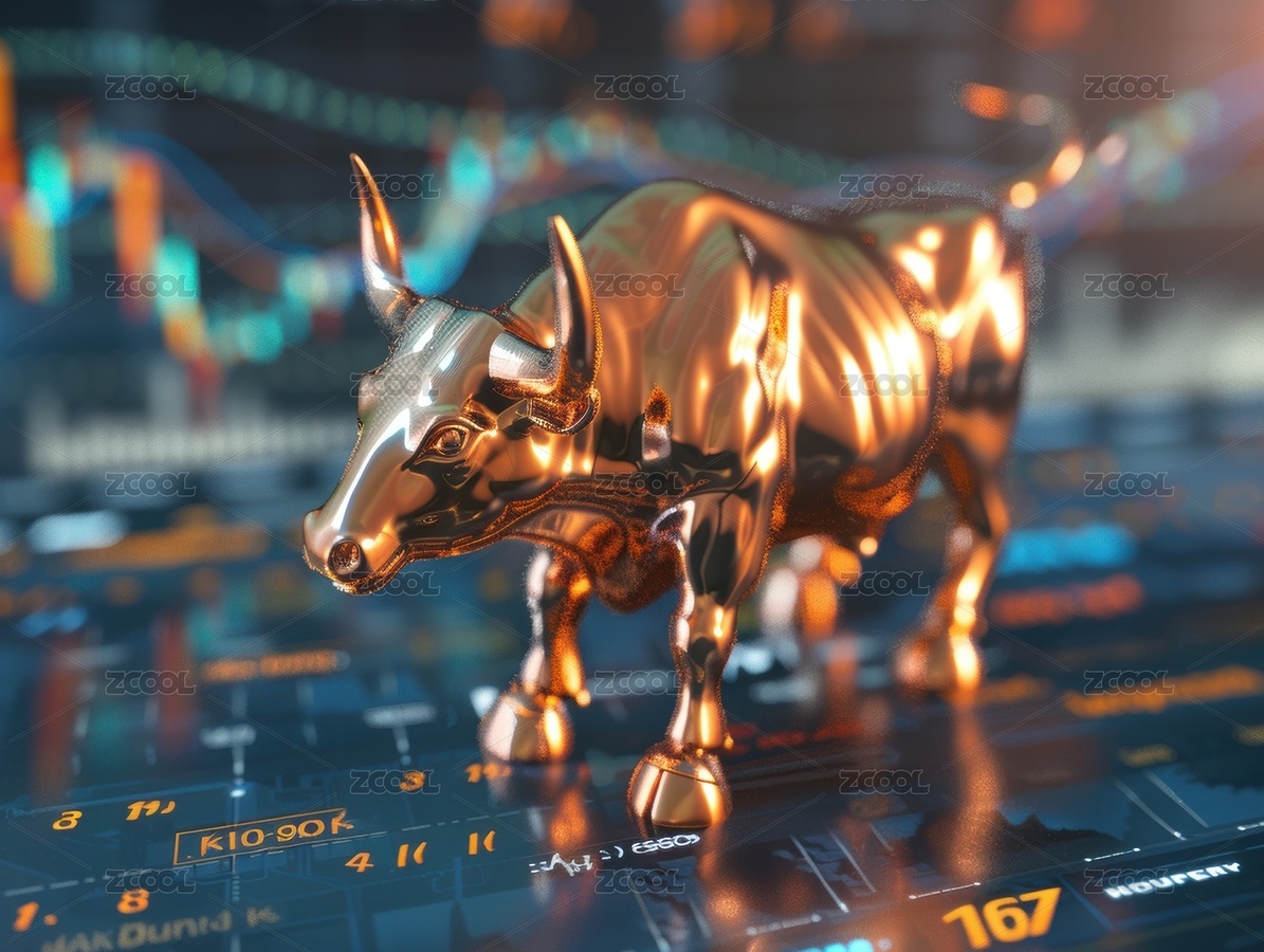 牛市金牛铜牛股市暴涨K线图金融（主预览-3891314） - 未分类 - 站酷设计师Miruis原创素材 - 站酷ZCOOL