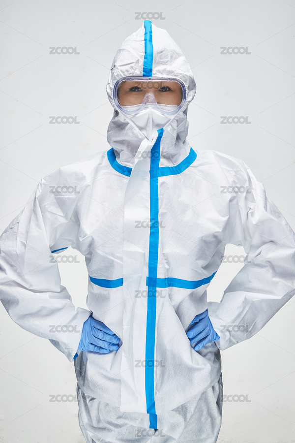 穿白色防護服佩戴護目鏡口罩的女性醫(yī)療人員（主預覽-8351287） - 未分類 - 站酷設(shè)計師藍太陽TNT原創(chuàng)素材 - 站酷ZCOOL