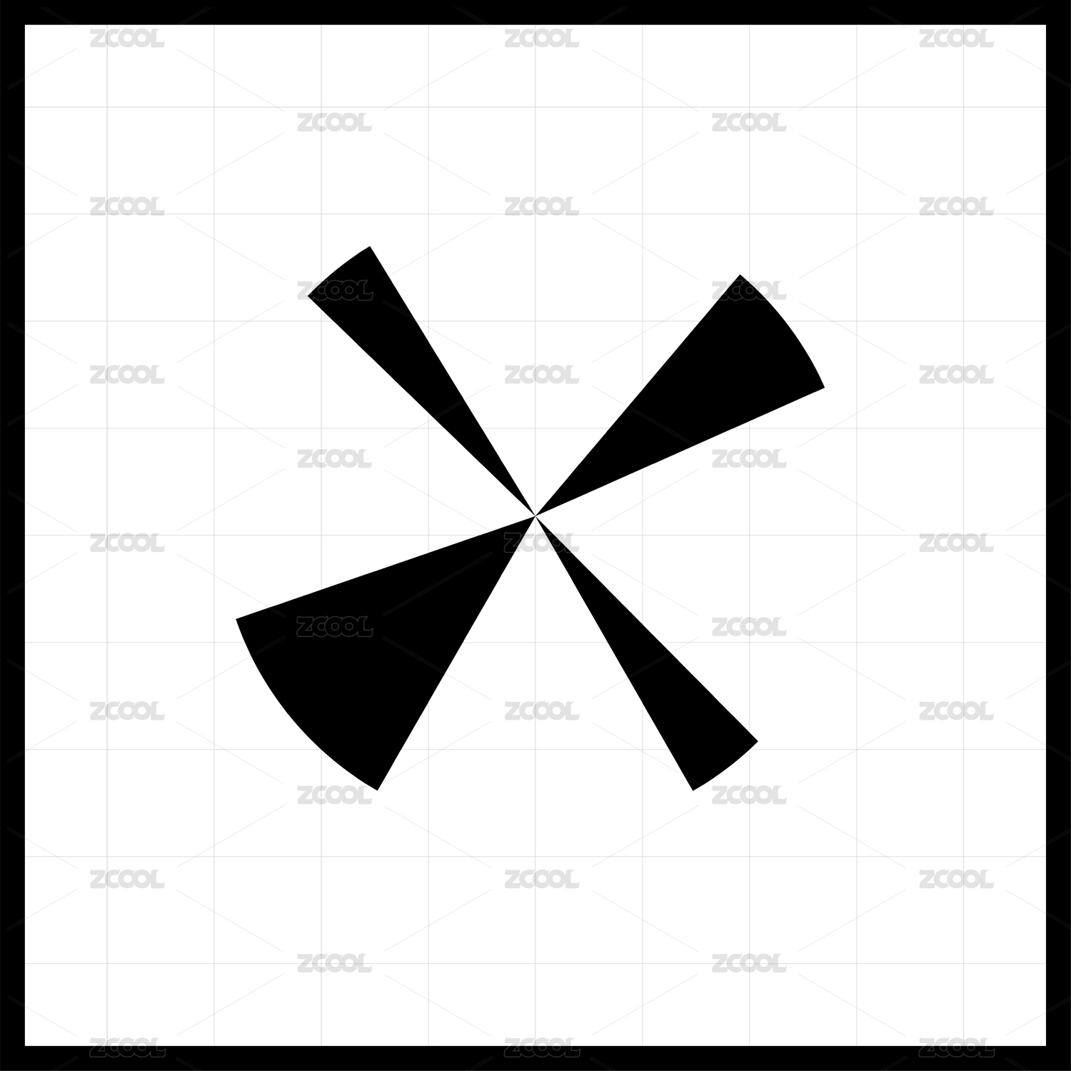 黑色 图形字母logo创意组合
