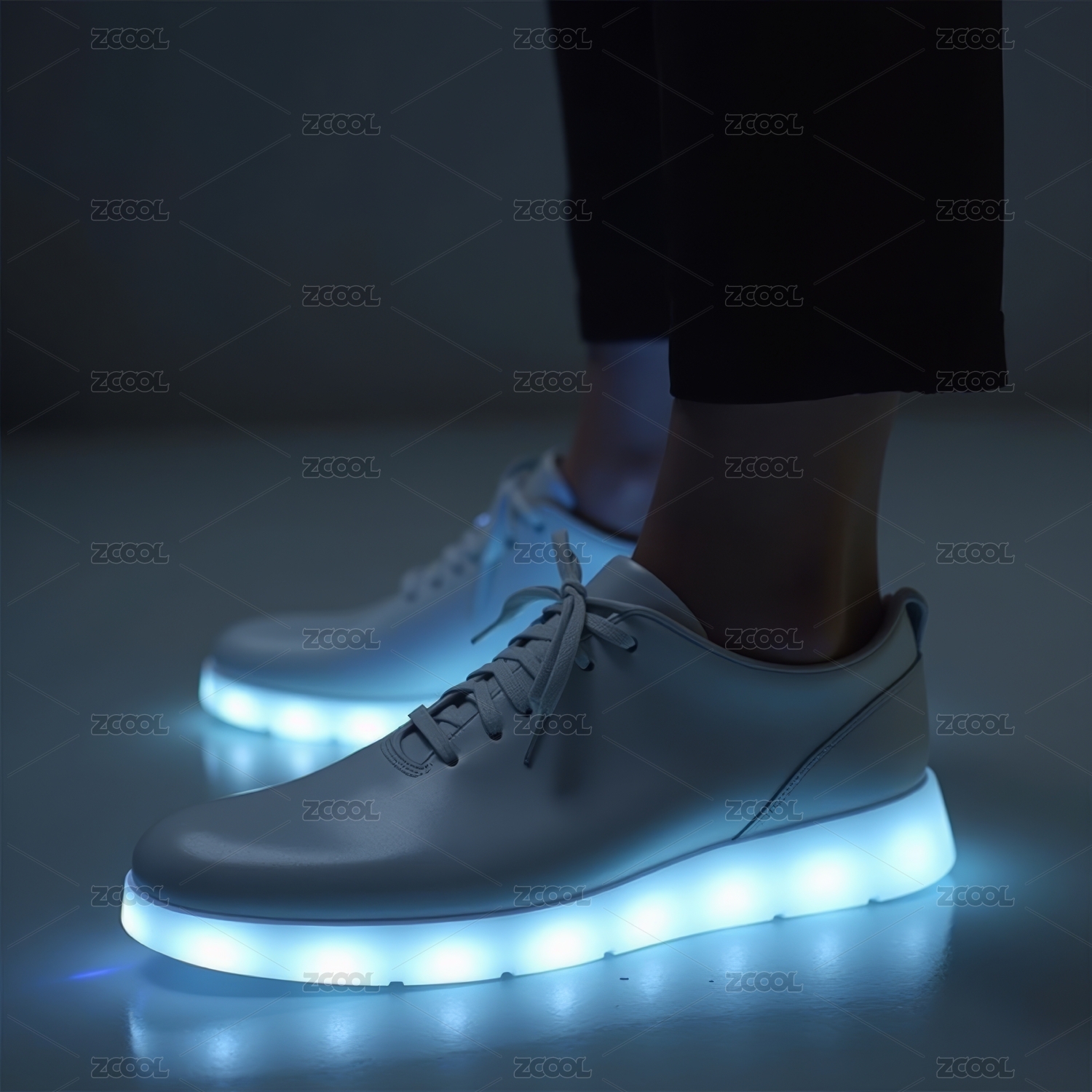 发光设计时尚运动鞋