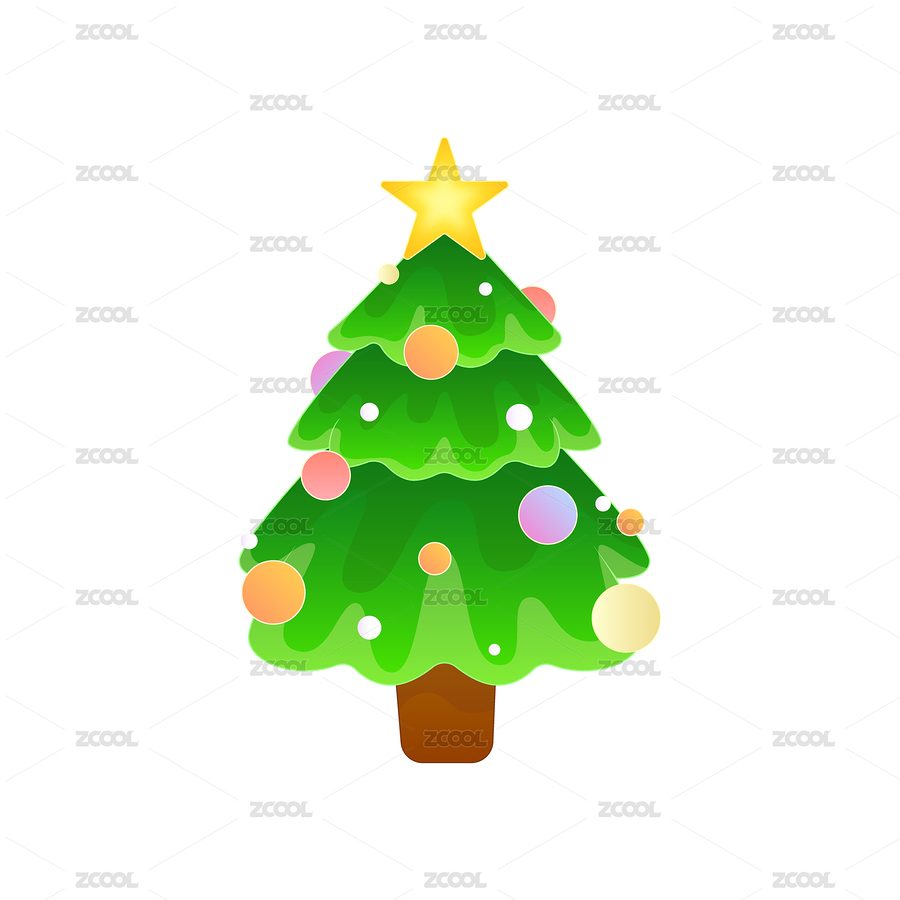 可愛圣誕樹矢量插畫素材（主預(yù)覽-441699） - 未分類 - 站酷設(shè)計師黑眼圈圈插畫原創(chuàng)素材 - 站酷ZCOOL