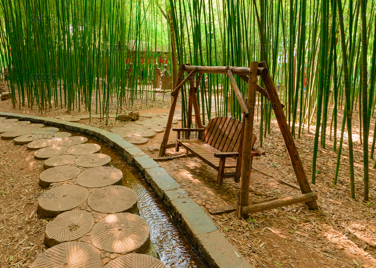 竹林中的搖椅吊椅（主預覽-4454842） - 未分類 - 站酷設計師星辰shine原創(chuàng)素材 - 站酷ZCOOL