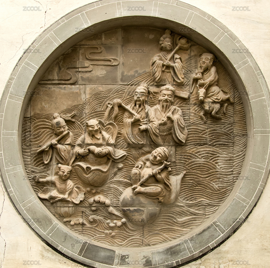 八仙過海浮雕（主預(yù)覽-6230690） - 未分類 - 站酷設(shè)計師gtl0031原創(chuàng)素材 - 站酷ZCOOL