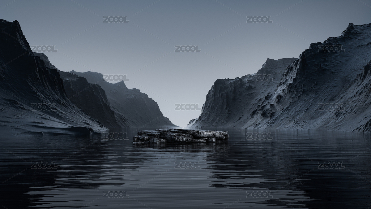 超現(xiàn)實(shí)山川地貌峽谷科技深色外星元宇宙背景（主預(yù)覽-4589328） - 未分類 - 站酷設(shè)計(jì)師easy寰原創(chuàng)素材 - 站酷ZCOOL