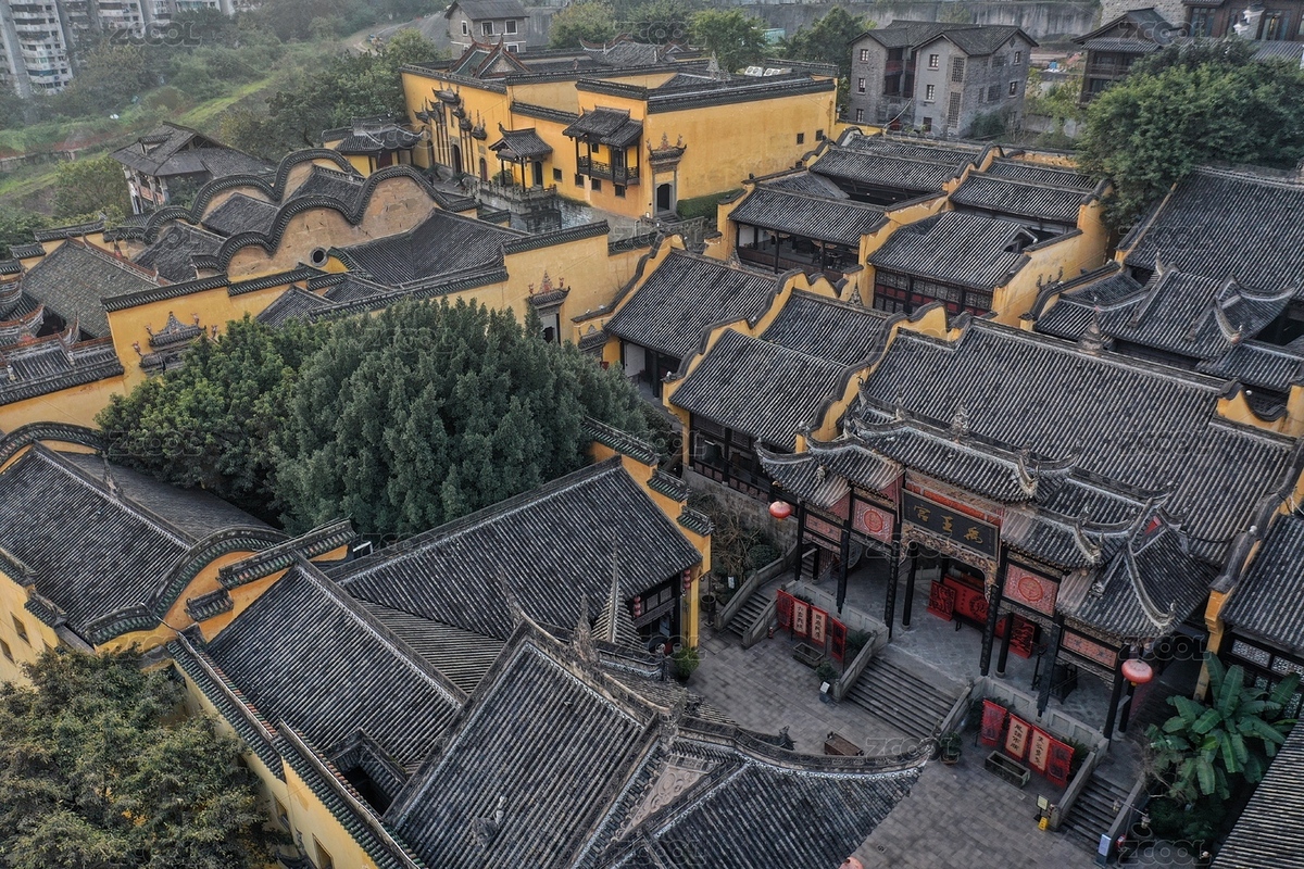中國重慶湖廣會館街區(qū)航拍（主預覽-8546047） - 未分類 - 站酷設計師yannick楊原創(chuàng)素材 - 站酷ZCOOL