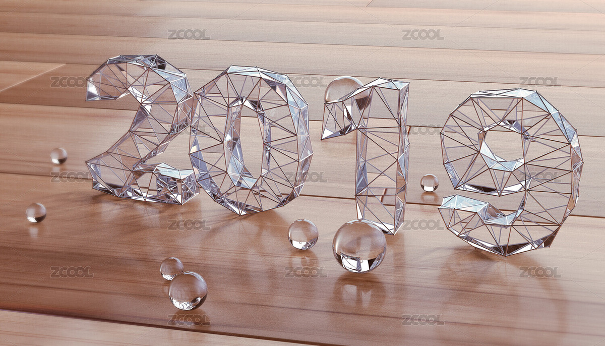 2019三維水晶藝術(shù)字體海報(bào)（主預(yù)覽-8757154） - 未分類 - 站酷設(shè)計(jì)師NANAYI原創(chuàng)素材 - 站酷ZCOOL