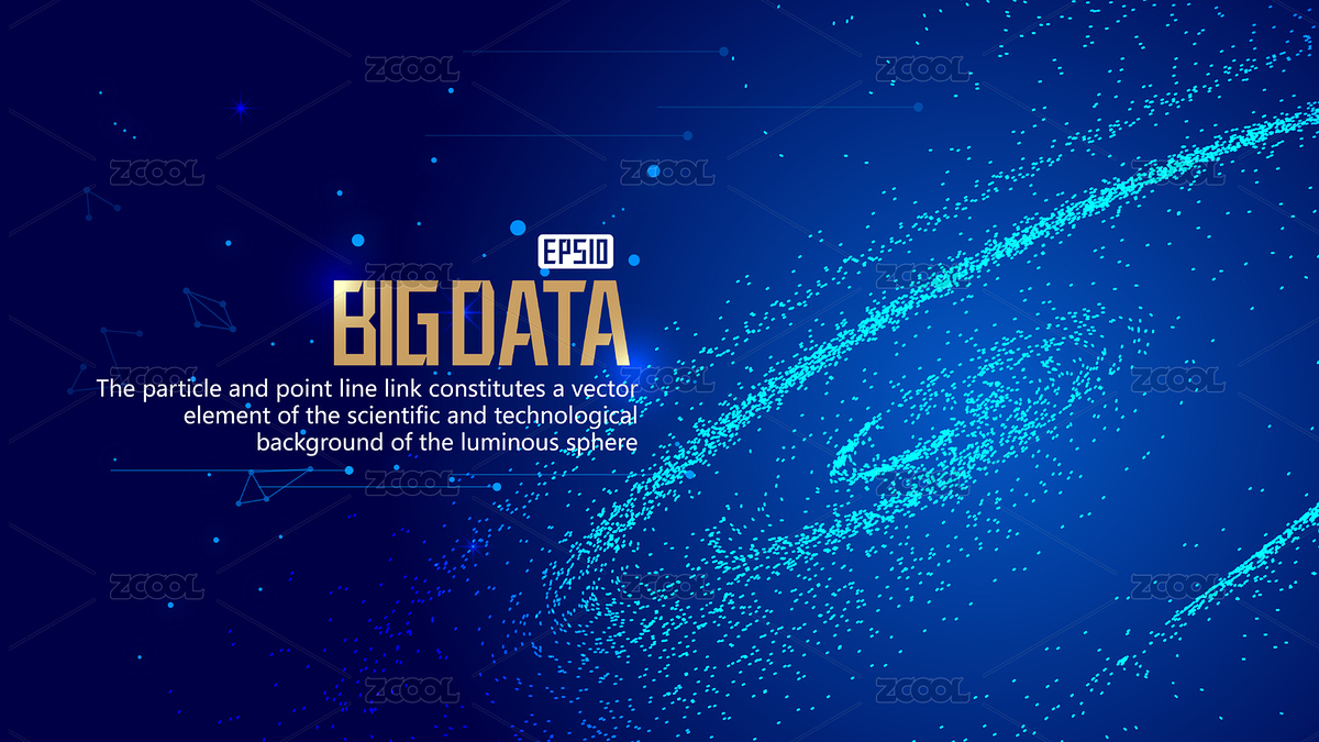 深藍色宇宙旋渦，粒子構(gòu)建網(wǎng)絡(luò)技術(shù)大數(shù)據(jù)抽象矢量背景（主預(yù)覽-5784565） - 未分類 - 站酷設(shè)計師hqrloveq原創(chuàng)素材 - 站酷ZCOOL