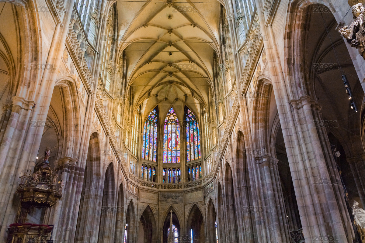 布拉格圣維特大教堂內(nèi)部穹頂和裝飾（主預(yù)覽-8275525） - 未分類 - 站酷設(shè)計(jì)師gniyoug原創(chuàng)素材 - 站酷ZCOOL