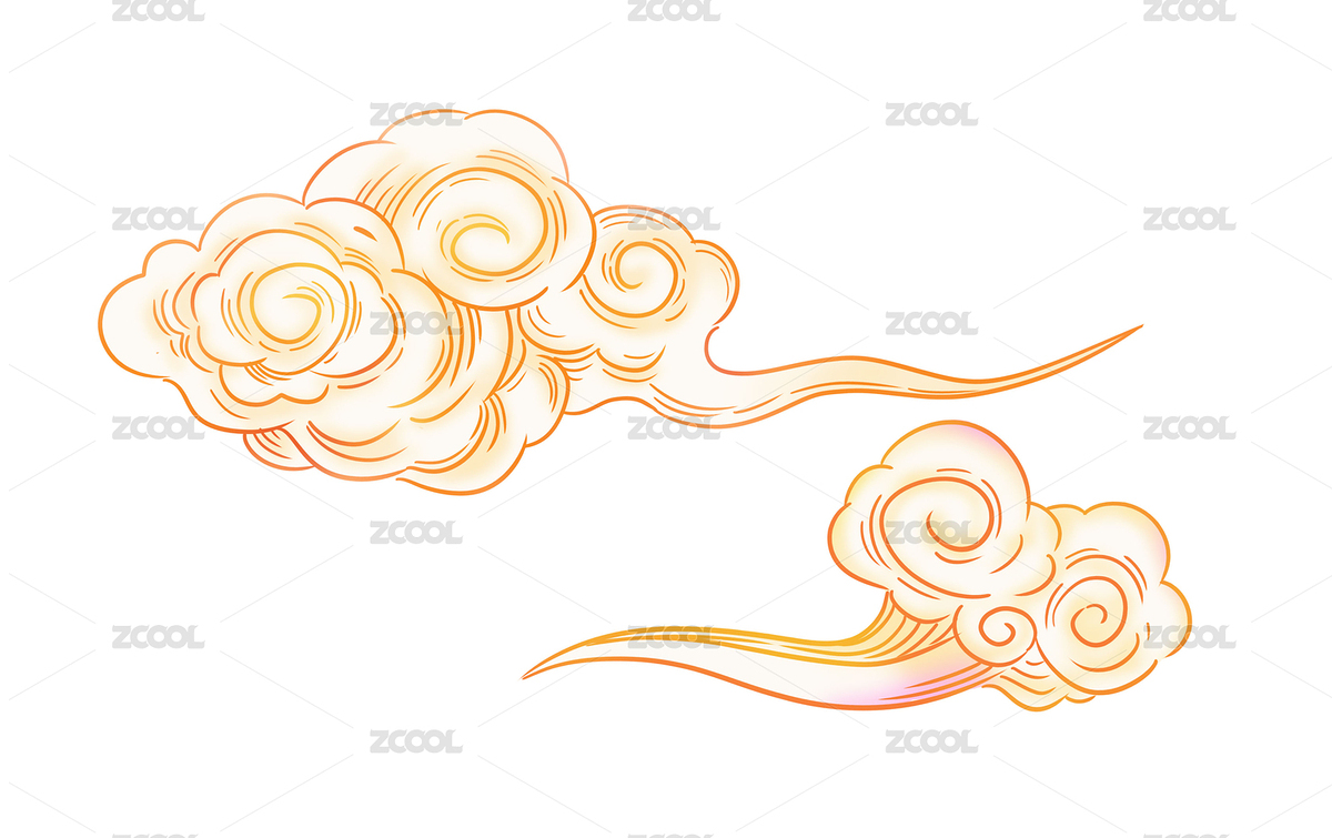 中國風(fēng)的手繪云紋圖案插畫（主預(yù)覽-7605508） - 未分類 - 站酷設(shè)計師Fei先生原創(chuàng)素材 - 站酷ZCOOL