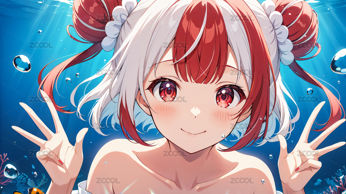 海底少女（主预览-3948431） - 未分类 - 站酷设计师梅路艾姆原创素材 - 站酷ZCOOL