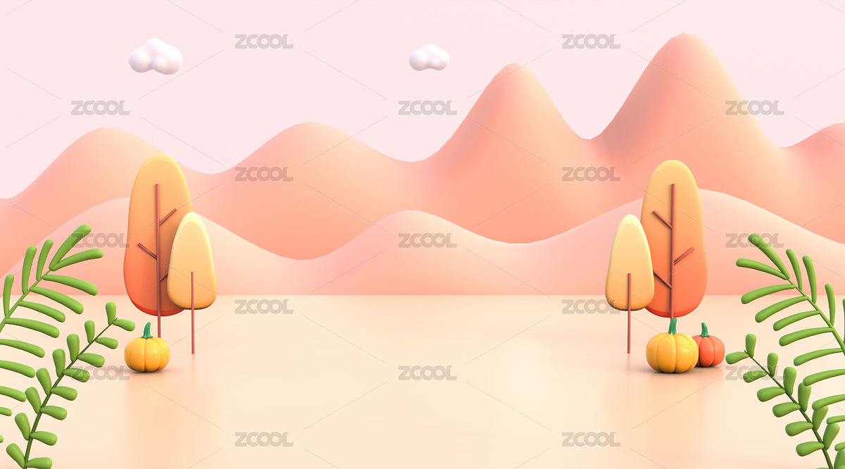 秋天暖色背景-3D背景图（主预览-2741791） - 未分类 - 站酷设计师Ju_Feng原创素材 - 站酷ZCOOL