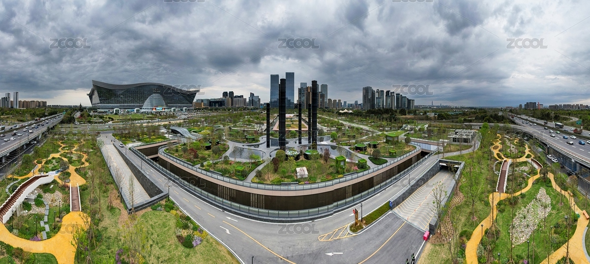 俯瞰成都高新區(qū)的SKP商場(chǎng)和周邊建筑群（主預(yù)覽-7462041） - 未分類 - 站酷設(shè)計(jì)師voodoozjy原創(chuàng)素材 - 站酷ZCOOL