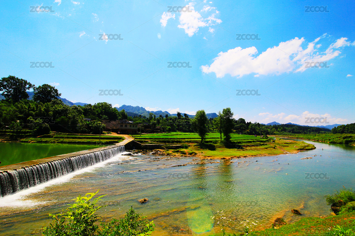 貴州遵義鳳岡：普通攔河壩自成一景（主預覽-4929482） - 未分類 - 站酷設計師好茶婁山春原創(chuàng)素材 - 站酷ZCOOL