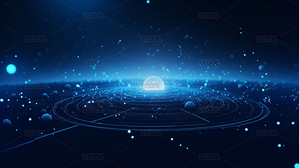 大數(shù)據(jù)科技星球粒子PPT海報主視覺背景（主預(yù)覽-3527089） - 未分類 - 站酷設(shè)計師曉風月白原創(chuàng)素材 - 站酷ZCOOL