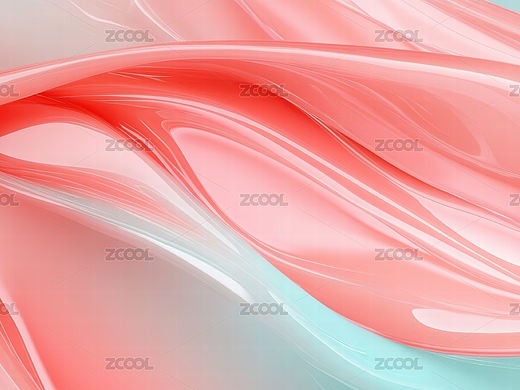 流动的粉色与蓝色抽象背景