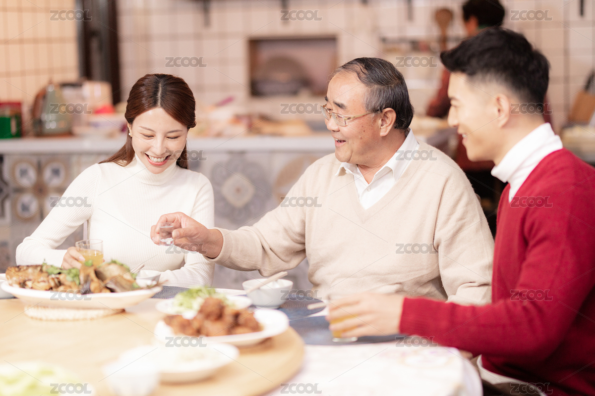過年一家人在吃團(tuán)圓飯（主預(yù)覽-6075824） - 未分類 - 站酷設(shè)計(jì)師微積分V原創(chuàng)素材 - 站酷ZCOOL