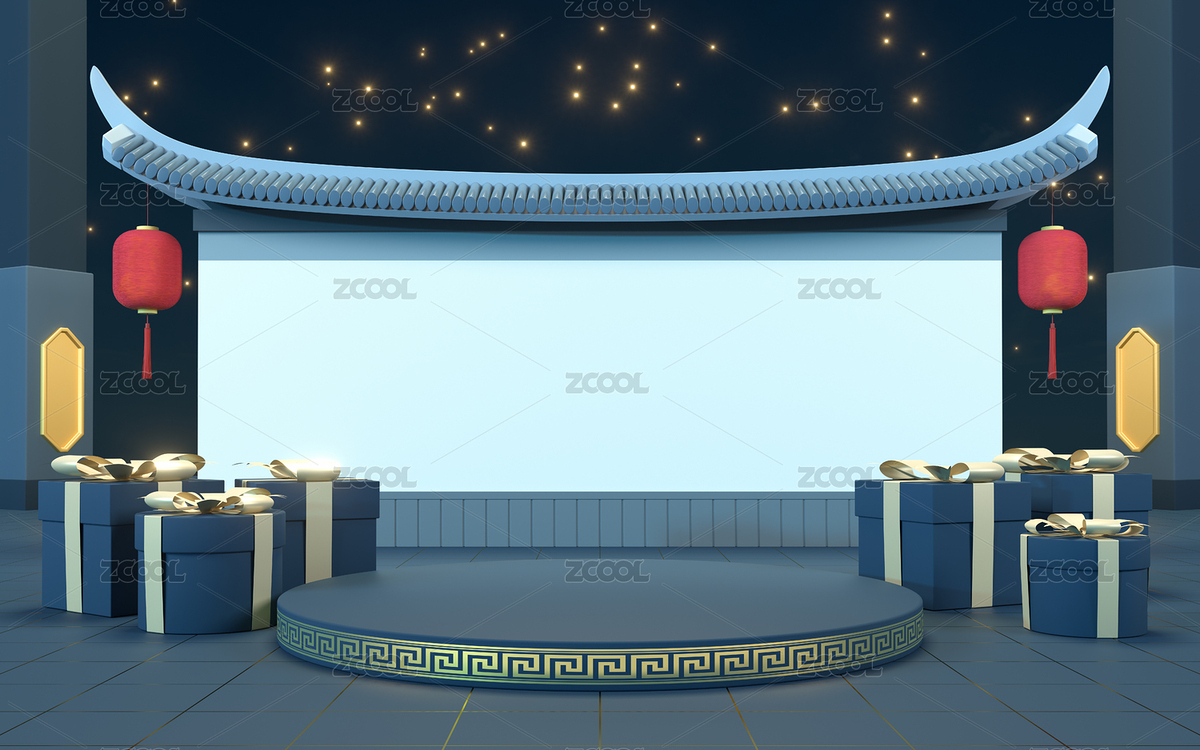 中國風(fēng)場景下的空白公告欄 3D渲染（主預(yù)覽-2159194） - 未分類 - 站酷設(shè)計(jì)師VinkFan原創(chuàng)素材 - 站酷ZCOOL