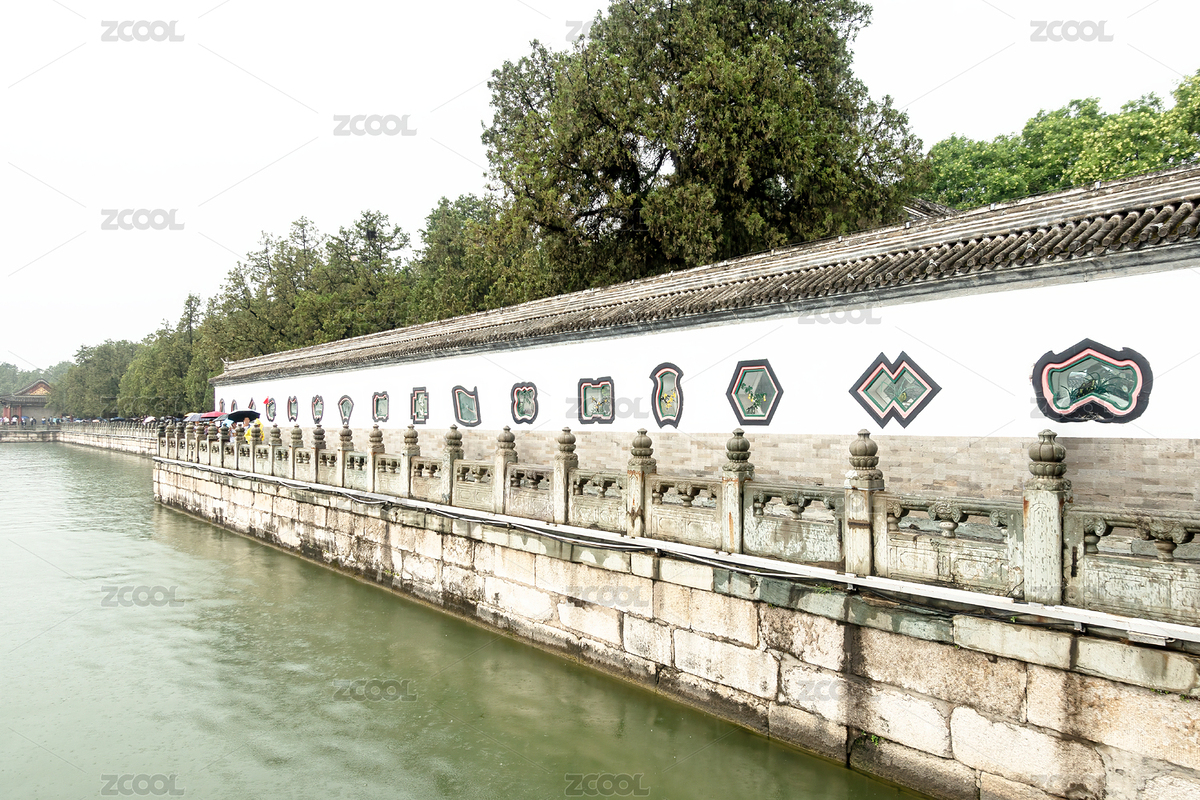 大雨中的北京頤和園樂壽堂墻外（主預覽-5521671） - 未分類 - 站酷設計師PeterMM原創(chuàng)素材 - 站酷ZCOOL