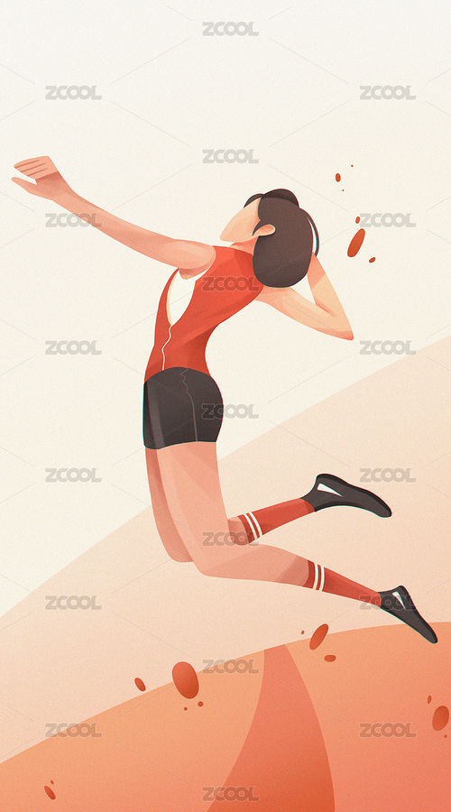 運動會排球運動員女（主預覽-1173757） - 未分類 - 站酷設計師噩夢皮卡原創(chuàng)素材 - 站酷ZCOOL