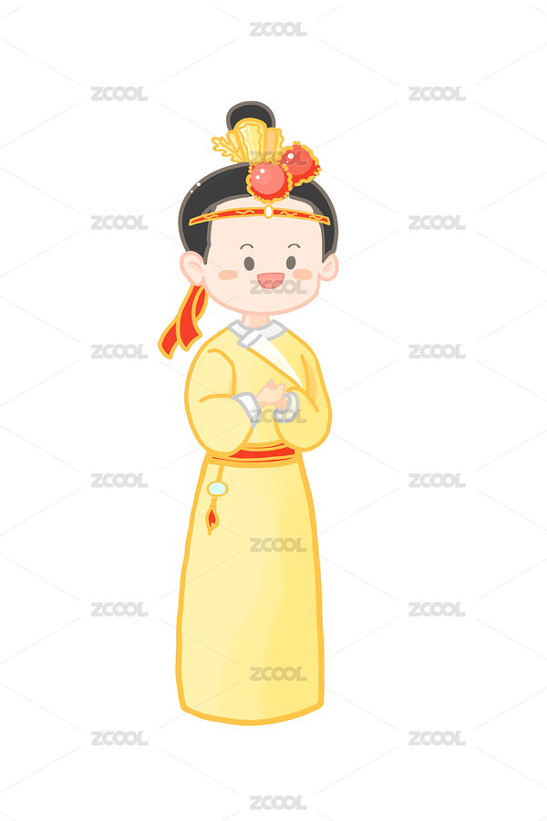 红楼梦系列人物贾宝玉单个人物卡通插画（主预览-11330889） - 未分类 - 站酷设计师江小熊吖原创素材 - 站酷ZCOOL