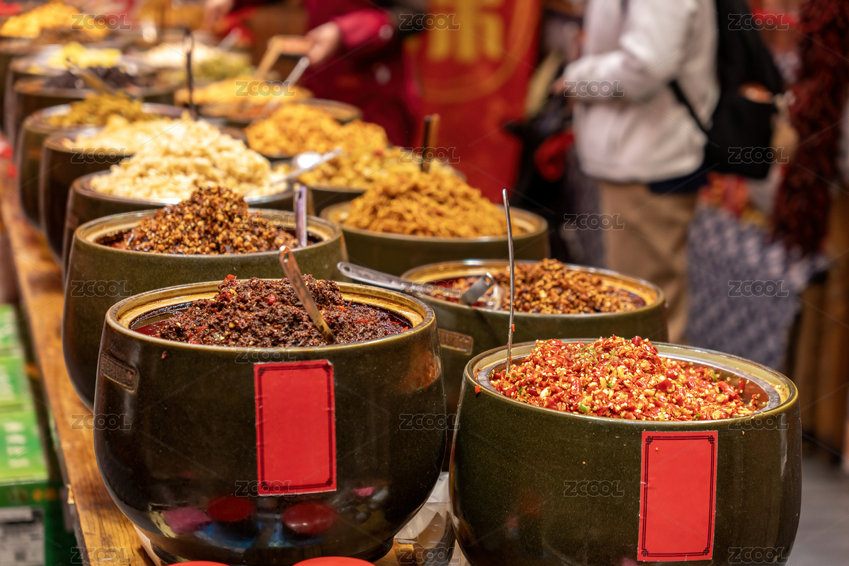 傳統(tǒng)市集的各式香辣醬料（主預(yù)覽-12635850） - 未分類 - 站酷設(shè)計師feichangbaoquan原創(chuàng)素材 - 站酷ZCOOL