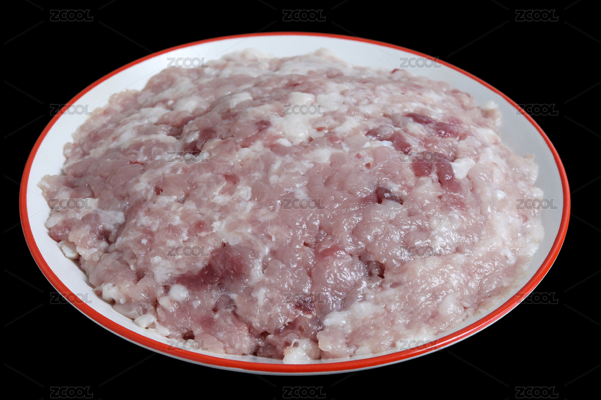 黑色背景上的一盤子新鮮食材豬肉餡餃子餡（主預(yù)覽-11030188） - 未分類 - 站酷設(shè)計(jì)師Luo_菁原創(chuàng)素材 - 站酷ZCOOL