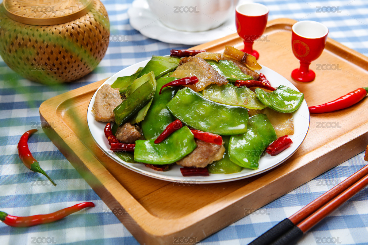 中餐菜肴小吃炒油豆角五花肉（主预览-4668563） - 未分类 - 站酷设计师昙华碎影原创素材 - 站酷ZCOOL