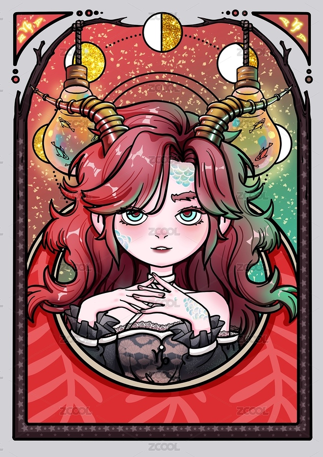 十二星座之摩羯座（主预览-913302） - 未分类 - 站酷设计师日常曦喵Echo原创素材 - 站酷ZCOOL