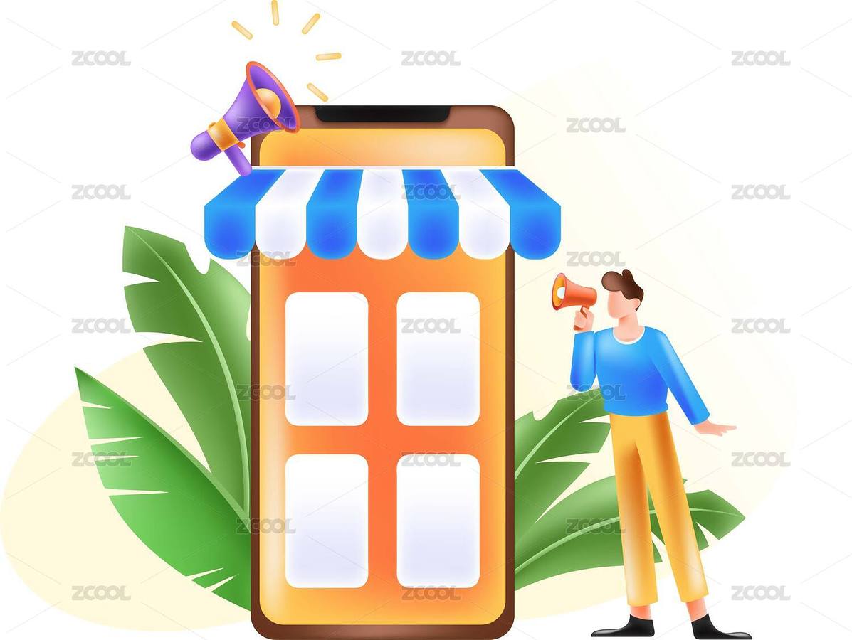 男性手持喇叭吆喝商店促銷活動（主預(yù)覽-188952） - 未分類 - 站酷設(shè)計師十音火火原創(chuàng)素材 - 站酷ZCOOL