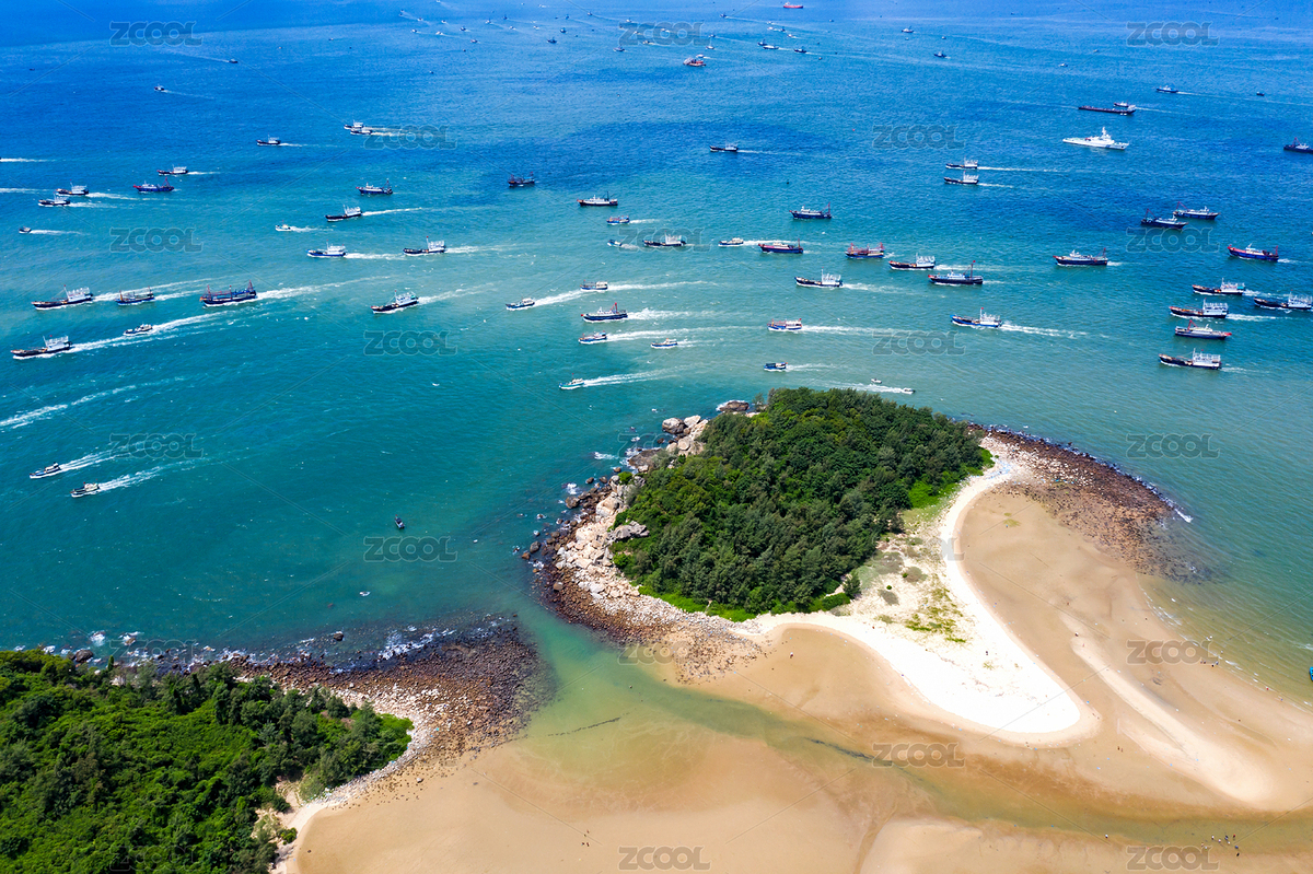 航拍中國海陵島開魚節(jié)漁船駛向大海（主預覽-3403647） - 未分類 - 站酷設計師小李飛刀909原創(chuàng)素材 - 站酷ZCOOL