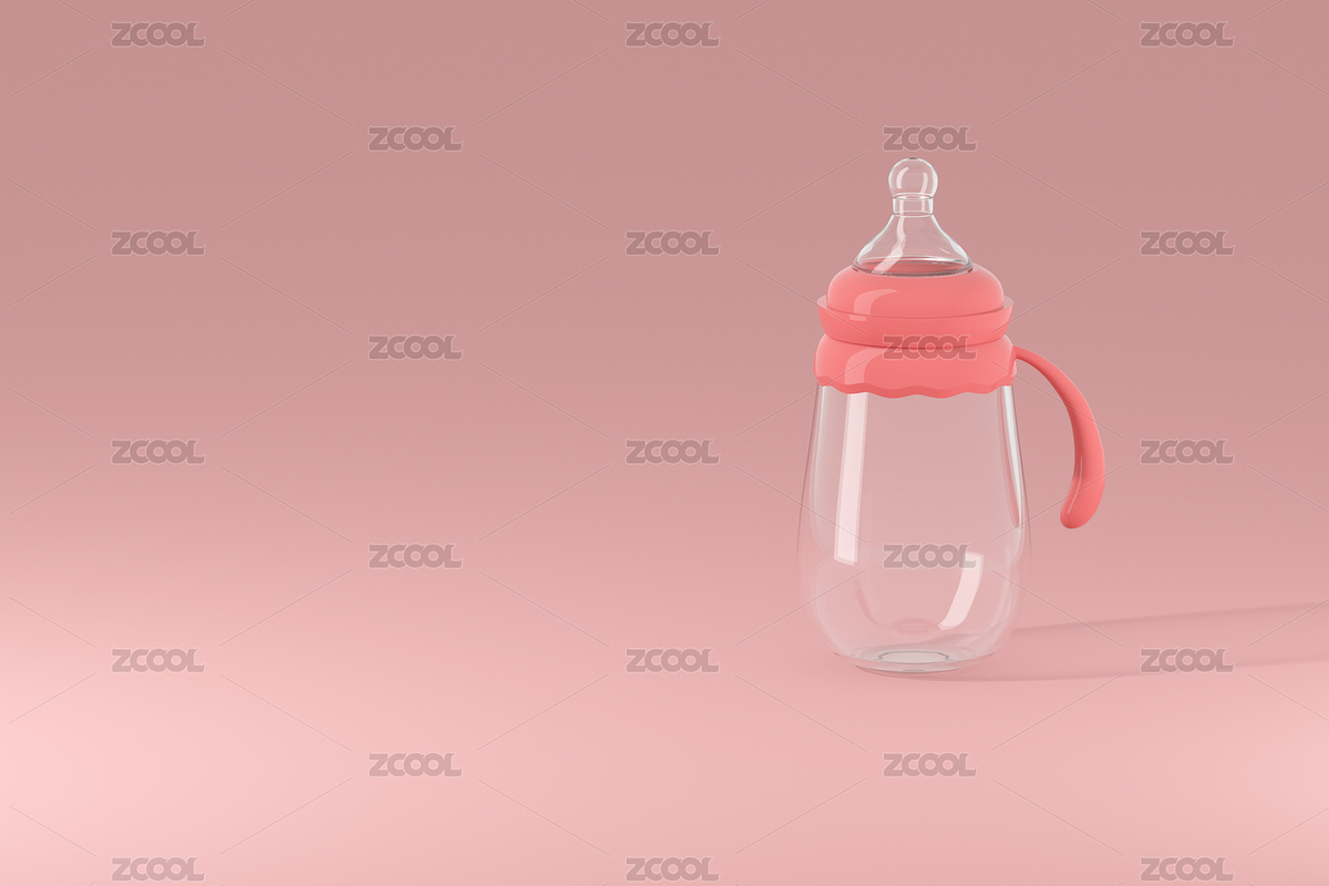 3d渲染的可爱卡通风格奶瓶（主预览-5546038） - 未分类 - 站酷设计师逗逗000原创素材 - 站酷ZCOOL
